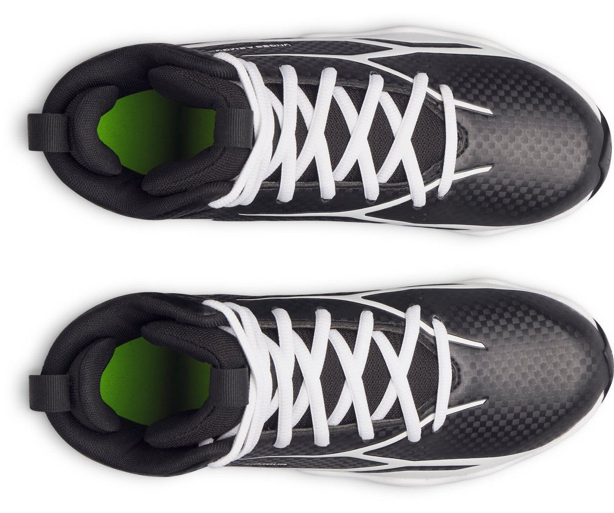 UA Spotlight Hammer Jr. Kids' Football Cleats - Black
