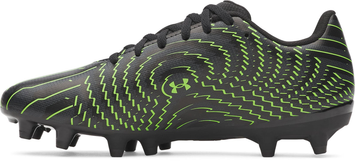 UA Shadow Club 4 FG Jr. Boys' Soccer Cleats - Black