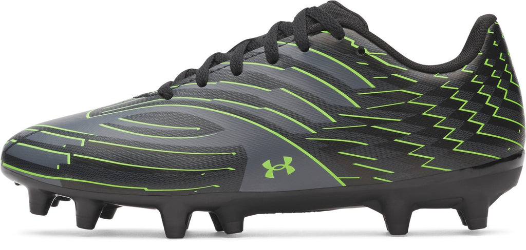 UA Shadow Club 4 FG Jr. Boys' Soccer Cleats - Black