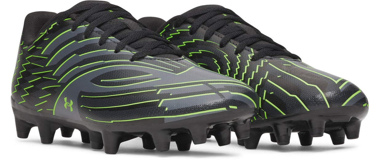 UA Shadow Club 4 FG Jr. Boys' Soccer Cleats - Black