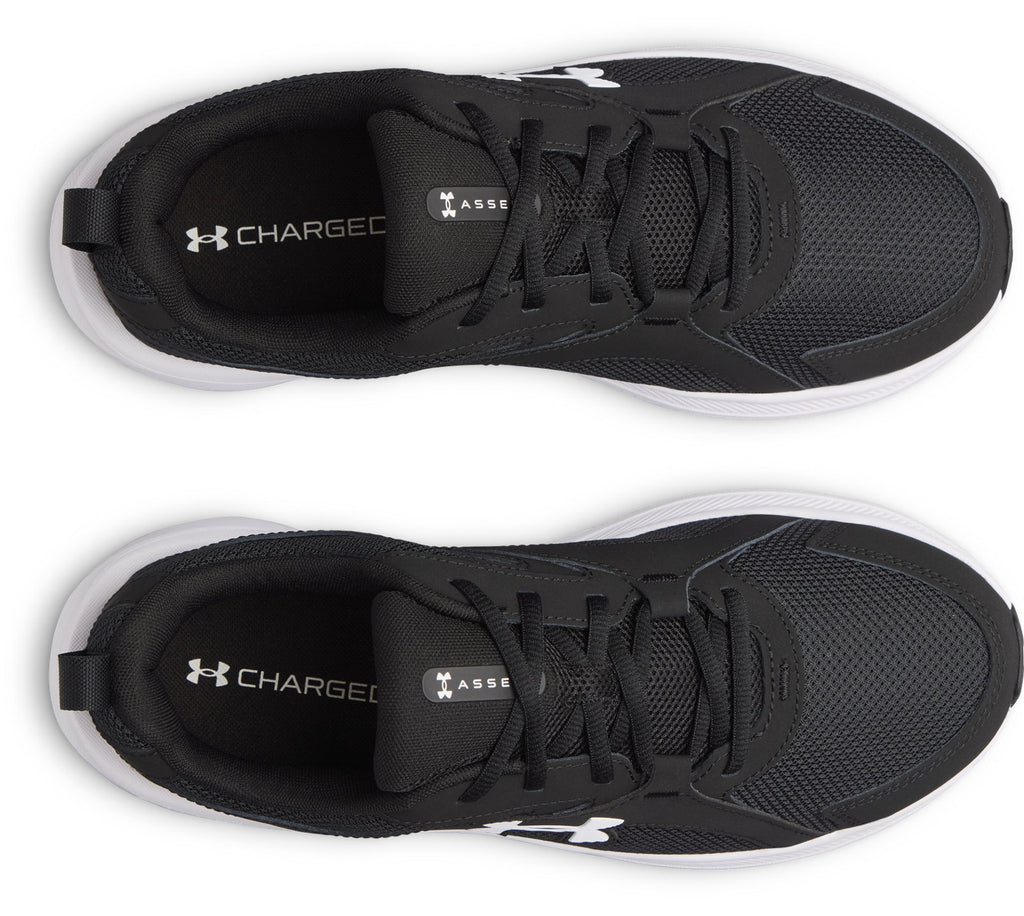 UA Charged+ Assert 11 Wide (4E) Men's Running Shoes - Black