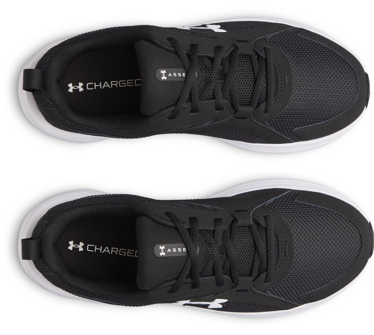 UA Charged+ Assert 11 Wide (4E) Men's Running Shoes - Black
