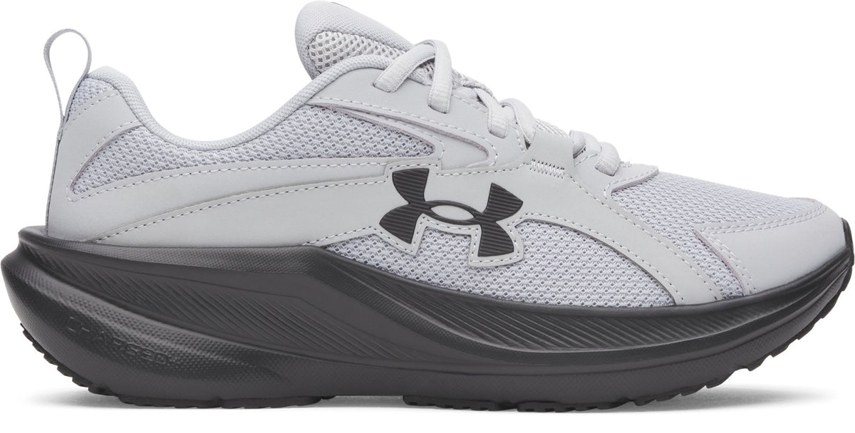 UA Charged+ Assert 11 Boys' Grade School Running Shoes - Gray