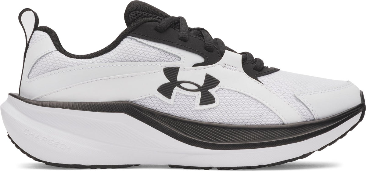 UA Charged+ Assert 11 Boys' Grade School Running Shoes - White