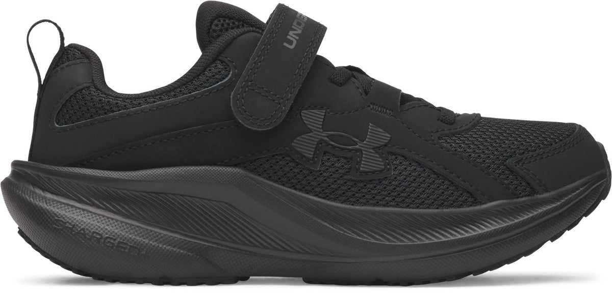 UA Charged+ Assert 11 Boys' Pre-School Running Shoes - Black