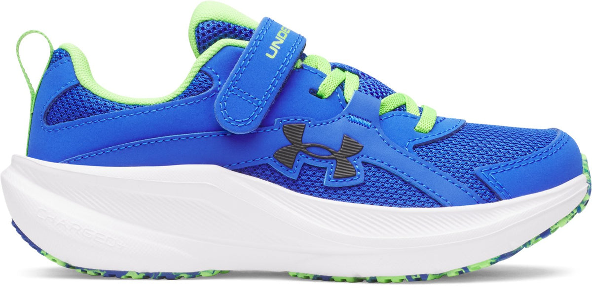 UA Charged+ Assert 11 Boys' Pre-School Running Shoes - Blue