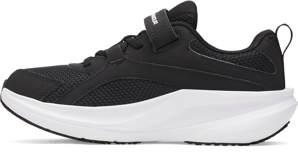 UA Charged+ Assert 11 Wide Boys' Pre-School Running Shoes - Black