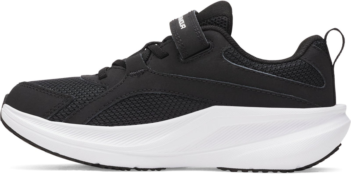 UA Charged+ Assert 11 Wide Boys' Pre-School Running Shoes - Black