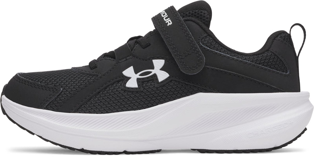 UA Charged+ Assert 11 Wide Boys' Pre-School Running Shoes - Black