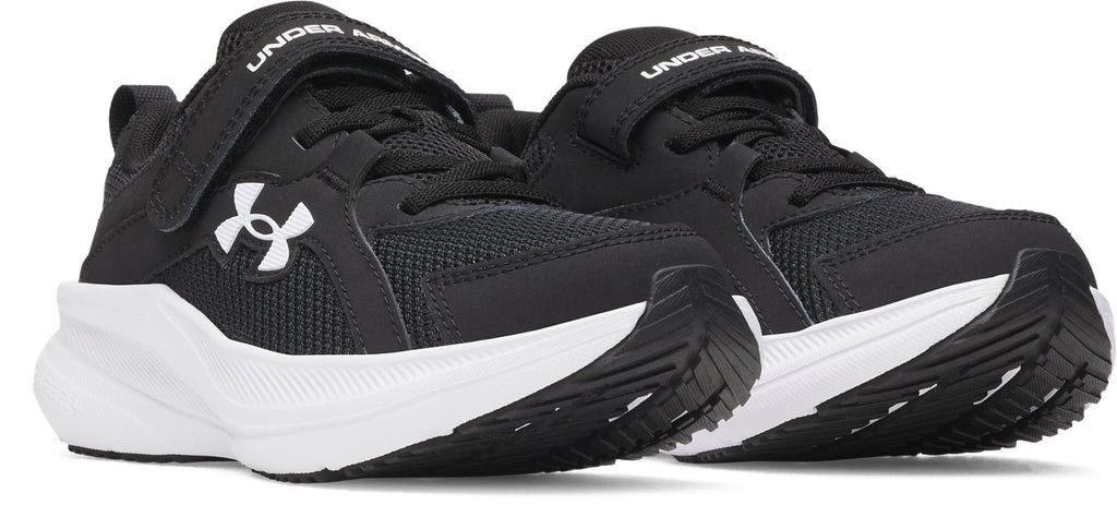 UA Charged+ Assert 11 Wide Boys' Pre-School Running Shoes - Black