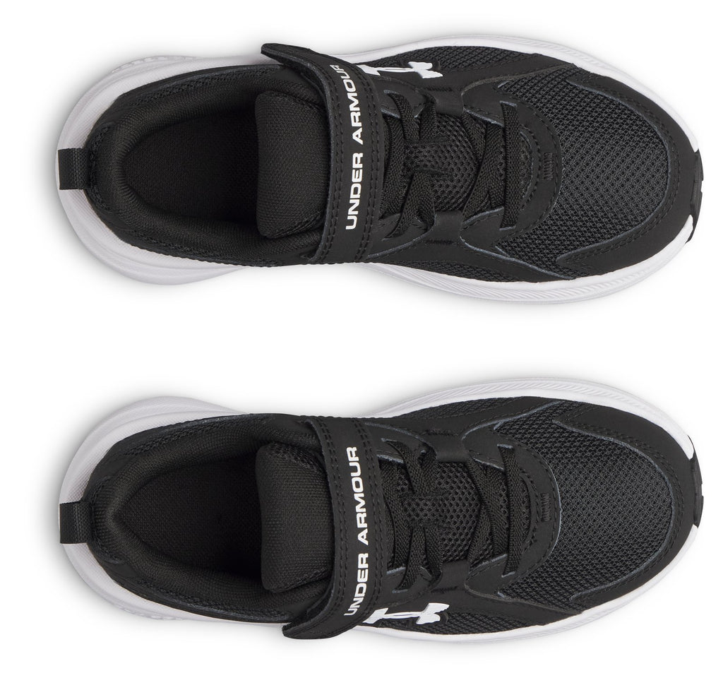 UA Charged+ Assert 11 Wide Boys' Pre-School Running Shoes - Black
