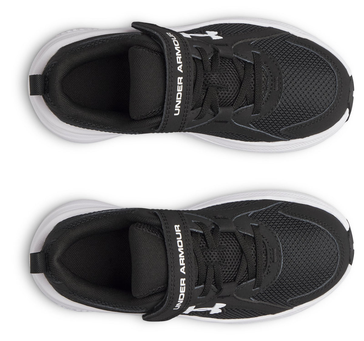 UA Charged+ Assert 11 Wide Boys' Pre-School Running Shoes - Black