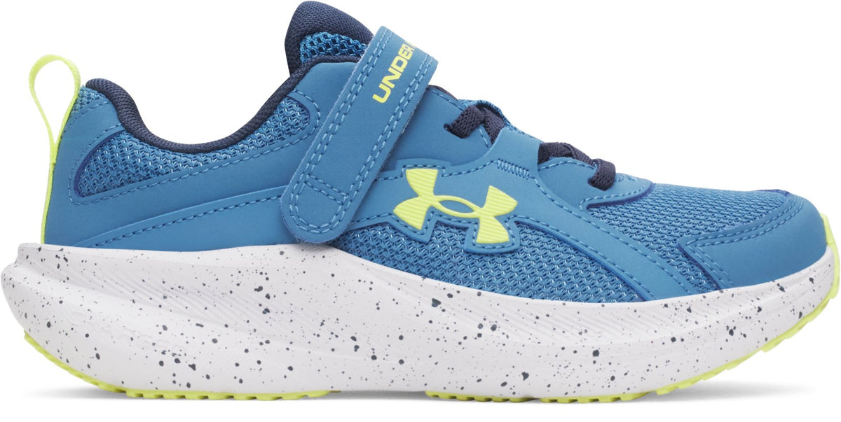 UA Charged+ Assert 11 Wide Boys' Pre-School Running Shoes - Blue