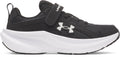 UA Charged+ Assert 11 Girls' Pre-School Running Shoes - Black
