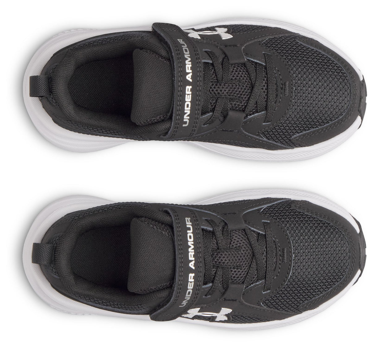 UA Charged+ Assert 11 Girls' Pre-School Running Shoes - Black