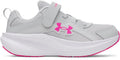 UA Charged+ Assert 11 Girls' Pre-School Running Shoes - Gray