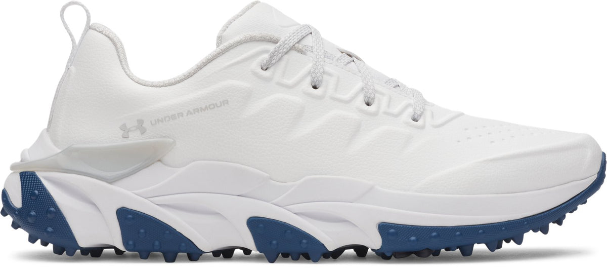 UA HB Tour Spikeless Men's Golf Shoes - White