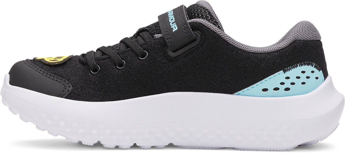 UA Surge 4 Patches Boys' Pre-School Running Shoes - Black