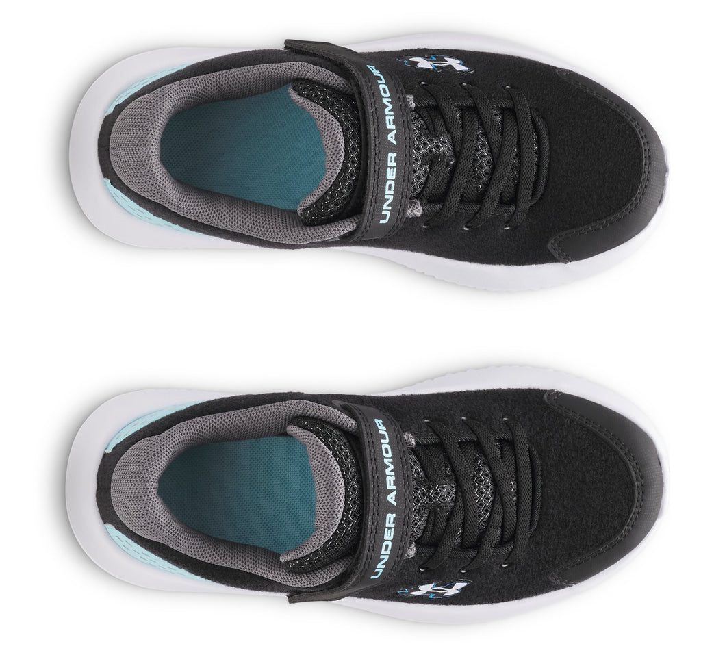 UA Surge 4 Patches Boys' Pre-School Running Shoes - Black