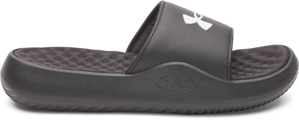UA Ignite Pro 8 Fixed Strap Boys' Slides - Black