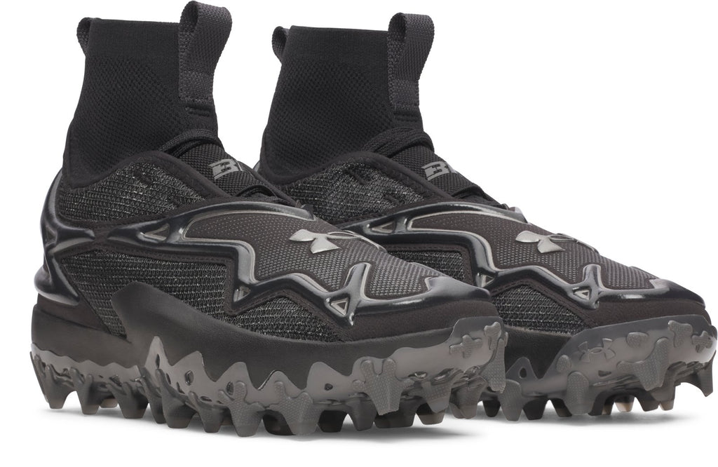 UA Harper 11 Pro TPU Mid Men's Baseball Cleats - Black