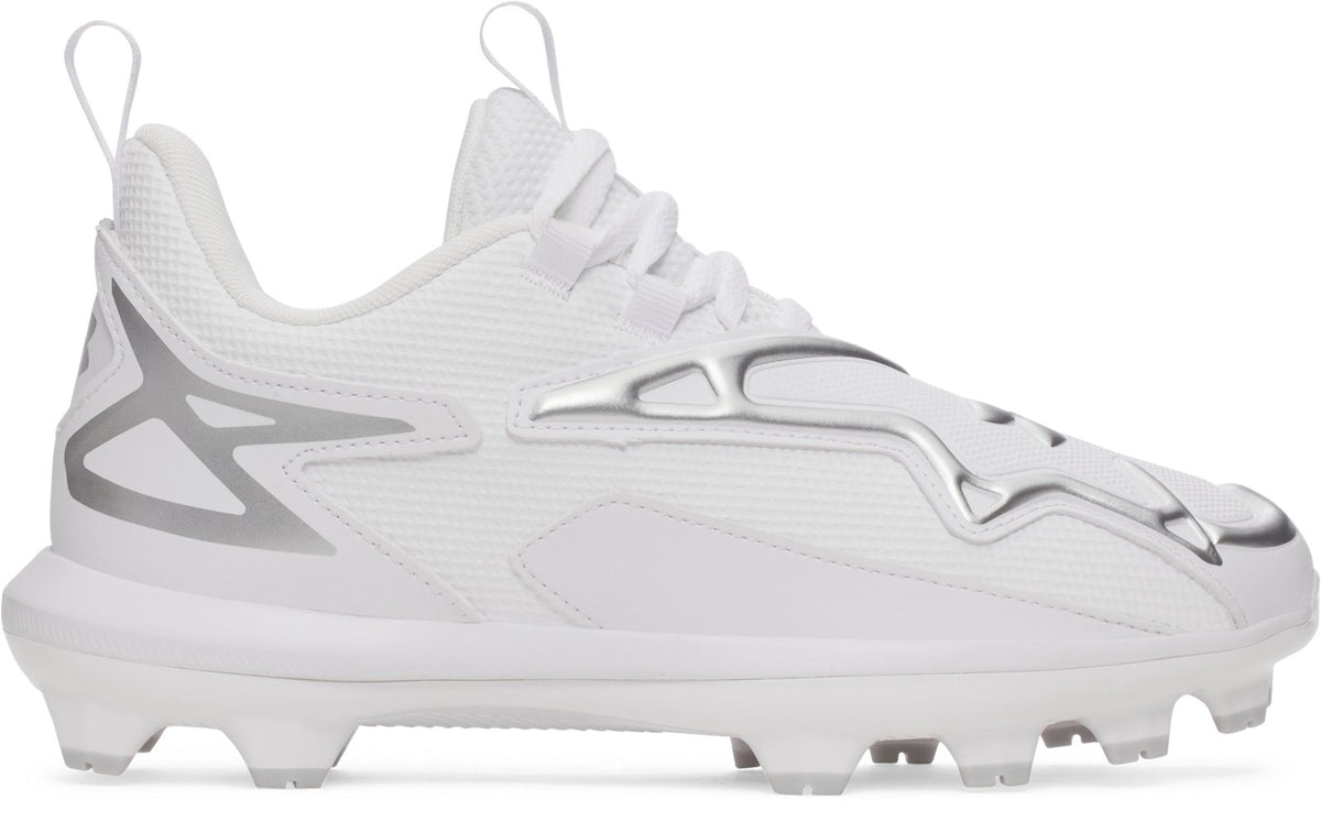 UA Harper 11 TPU Jr. Boys' Baseball Cleats - White