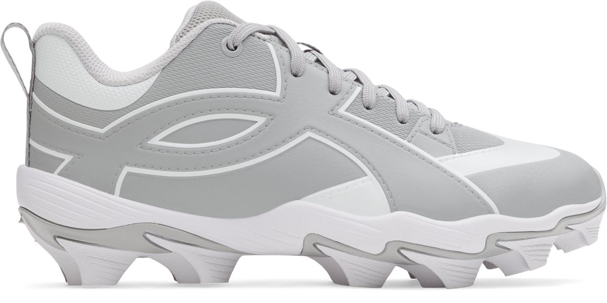 UA Leadoff Icon Low RM Jr. Boys' Baseball Cleats - Gray