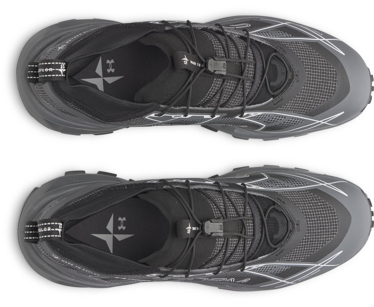 UA Explor Trail Waterproof Unisex Trail Running Shoes - Black