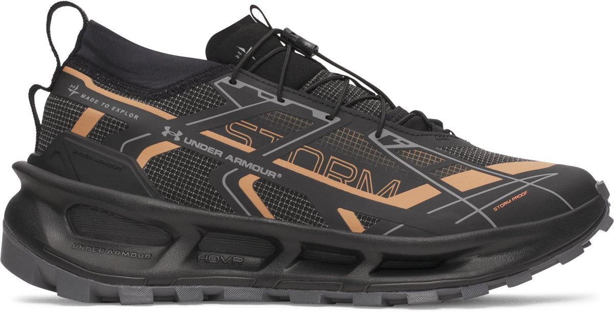 UA Explor Trail Waterproof Unisex Trail Running Shoes - Black