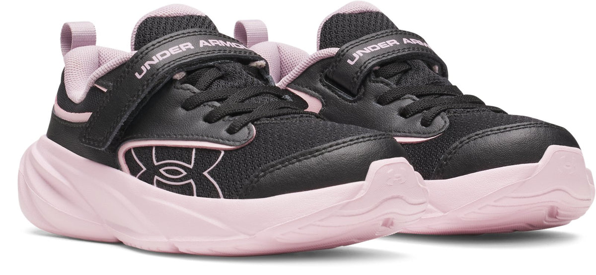 UA Surge 5 Girls' Pre-School Running Shoes - Black