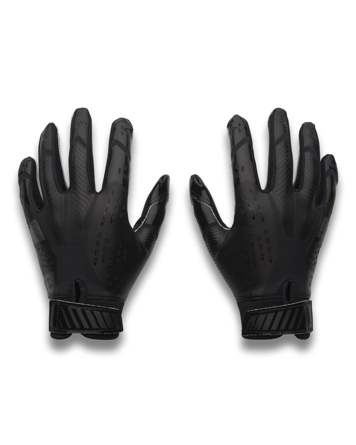 UA Blur Pee Wee Football Gloves - Black