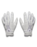 UA Blur Pee Wee Football Gloves - White