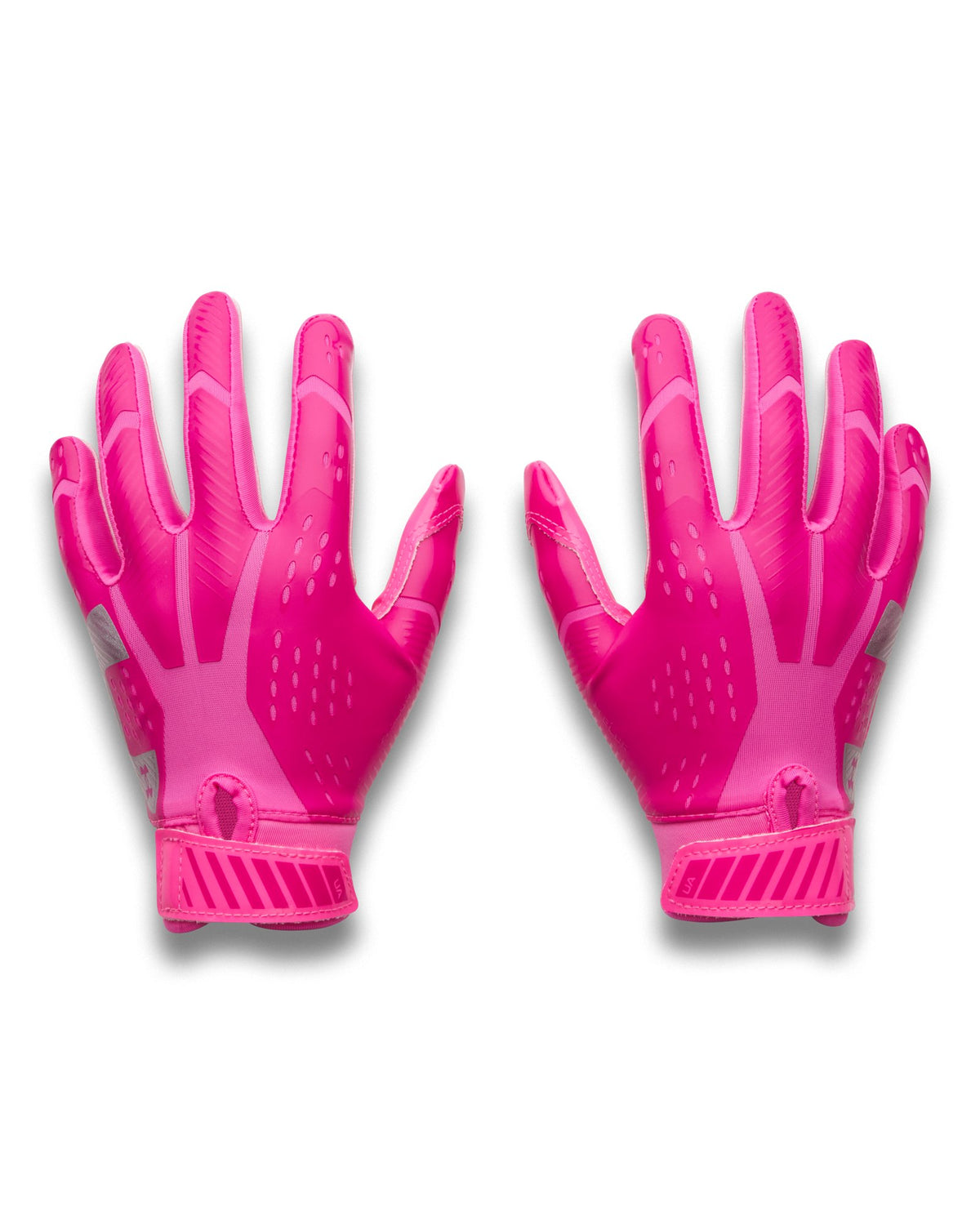 UA Blur Pee Wee Football Gloves - Pink