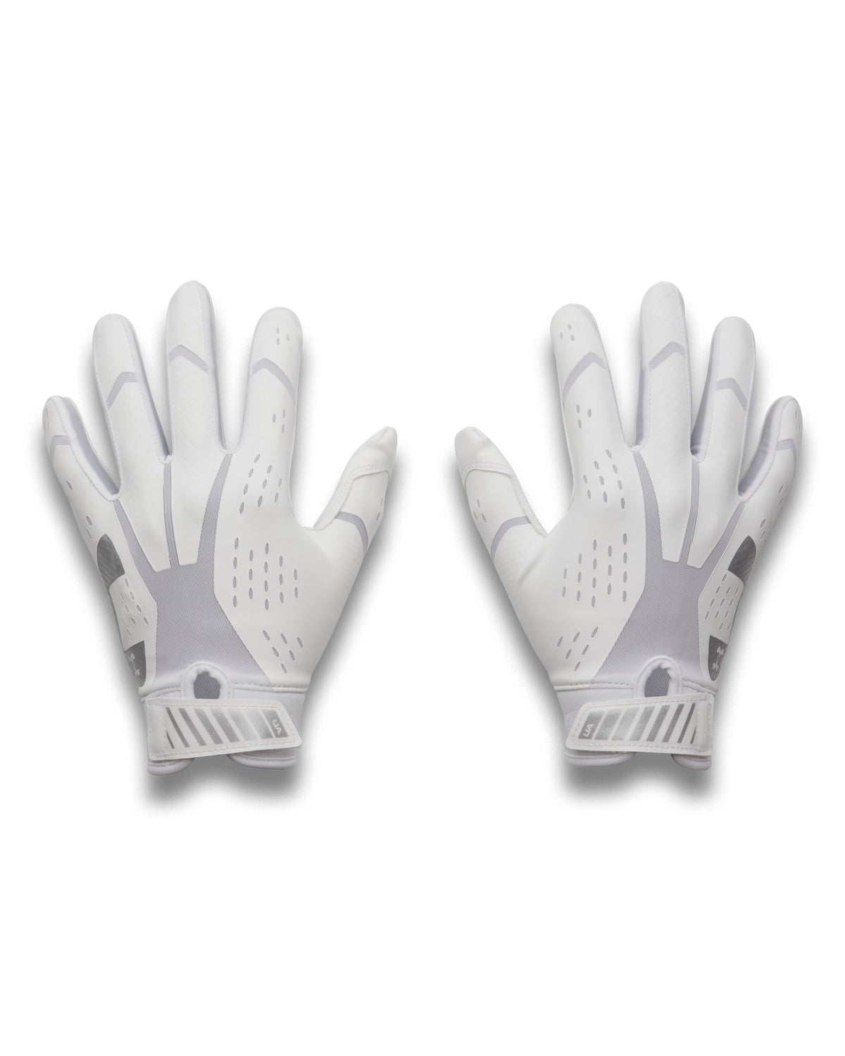 UA Blur Kids' Football Gloves - White