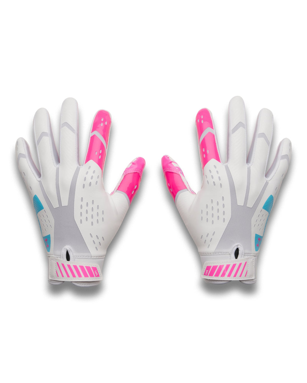 UA Blur LE Kids' Football Gloves - White