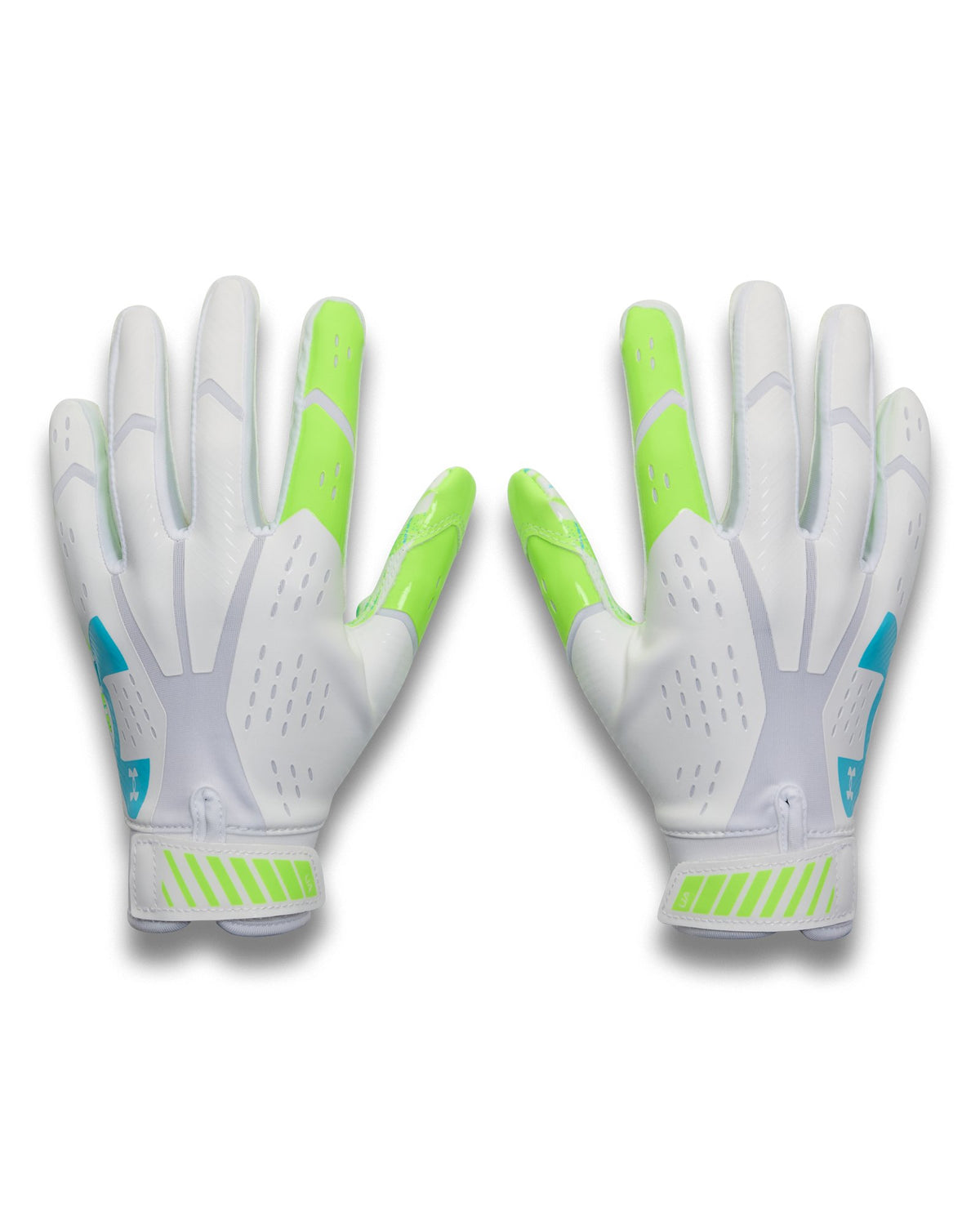 UA Blur LE Kids' Football Gloves - White