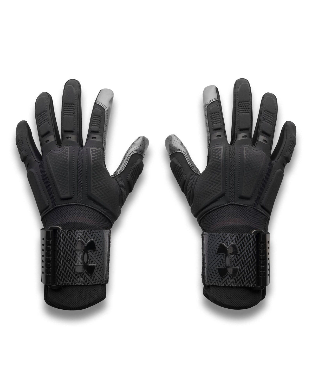 UA Lockdown Men's Football Gloves - Black