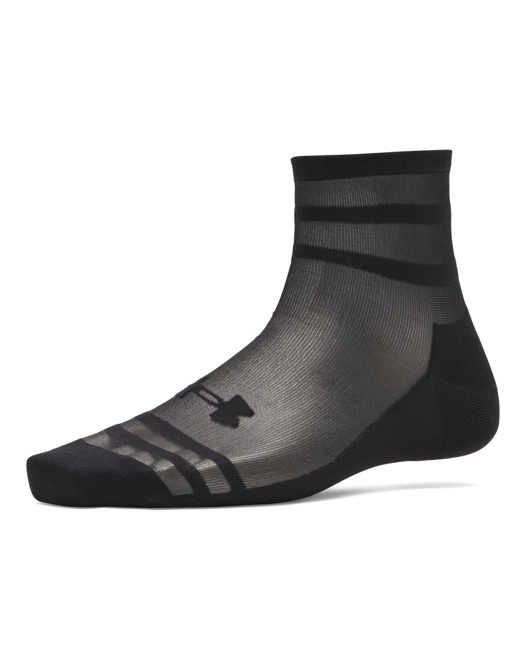 UA Sportswear Sheer Unisex 2-Pack Quarter Socks - Black