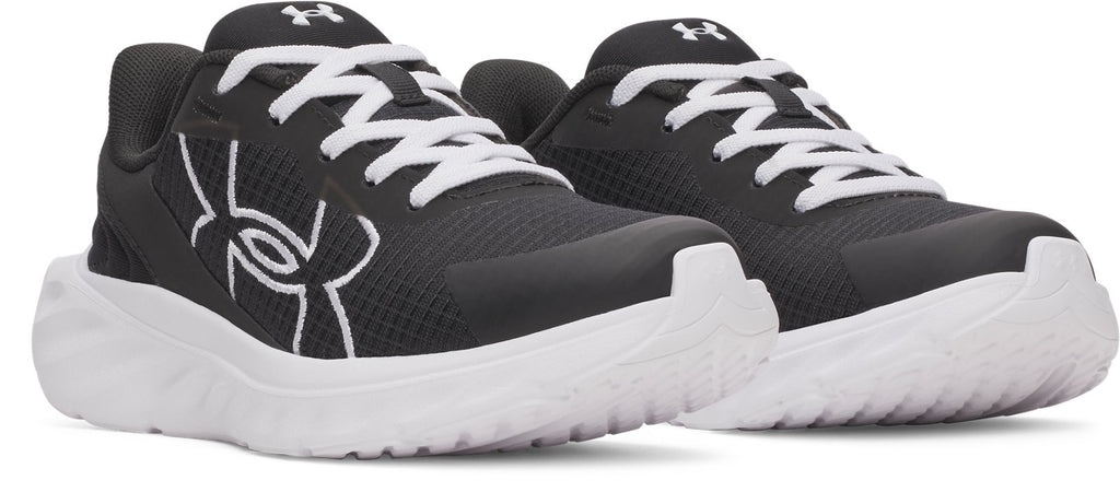 UA Ascend Big Logo AL Boys' Pre-School Running Shoes - Black