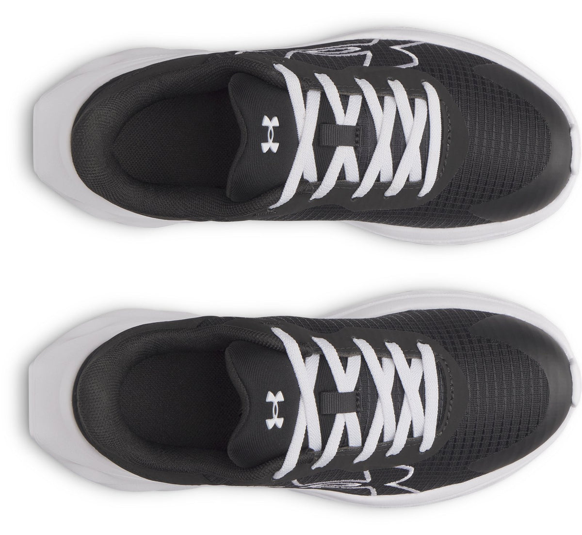 UA Ascend Big Logo AL Boys' Pre-School Running Shoes - Black