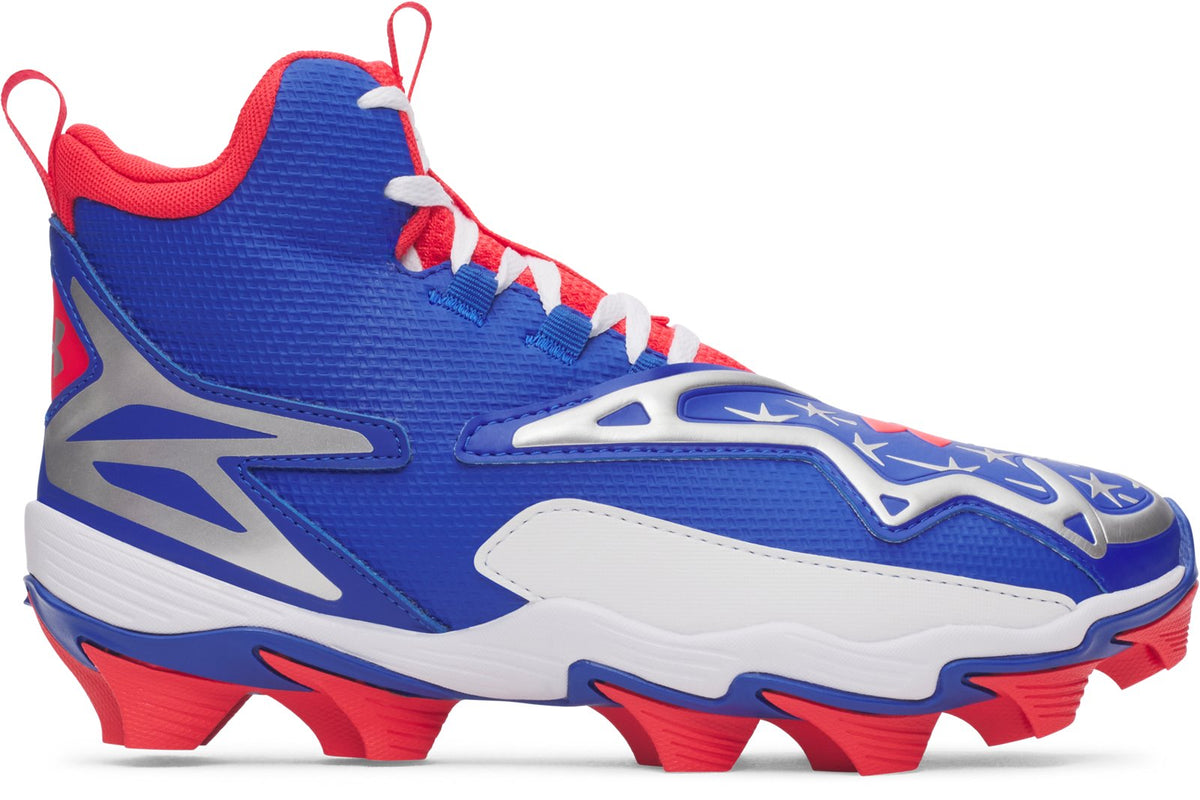 UA Harper 11 RM Jr. USA Boys' Baseball Cleats - White