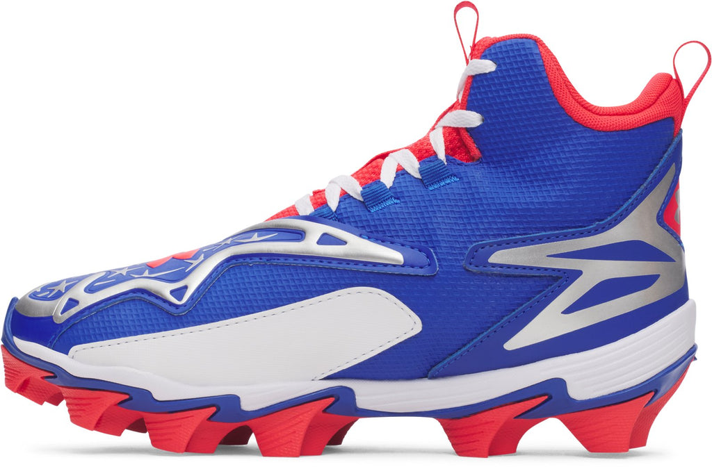 UA Harper 11 RM Jr. USA Boys' Baseball Cleats - White