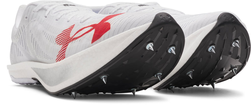 UA Shakedown Elite 3.5 Mid Distance Unisex Track Spikes - White