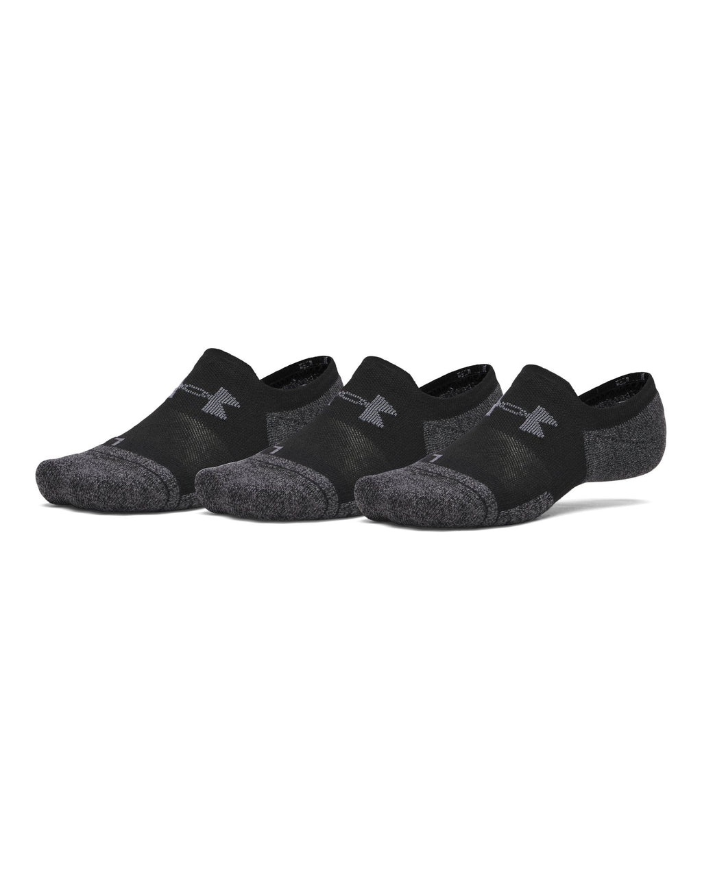 UA PT Pro Unisex 3-Pack Ultra Low Socks - Black