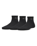 UA Vanish Women's 3-Pack Quarter Socks - Black