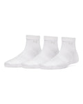 UA Vanish Women's 3-Pack Quarter Socks - White