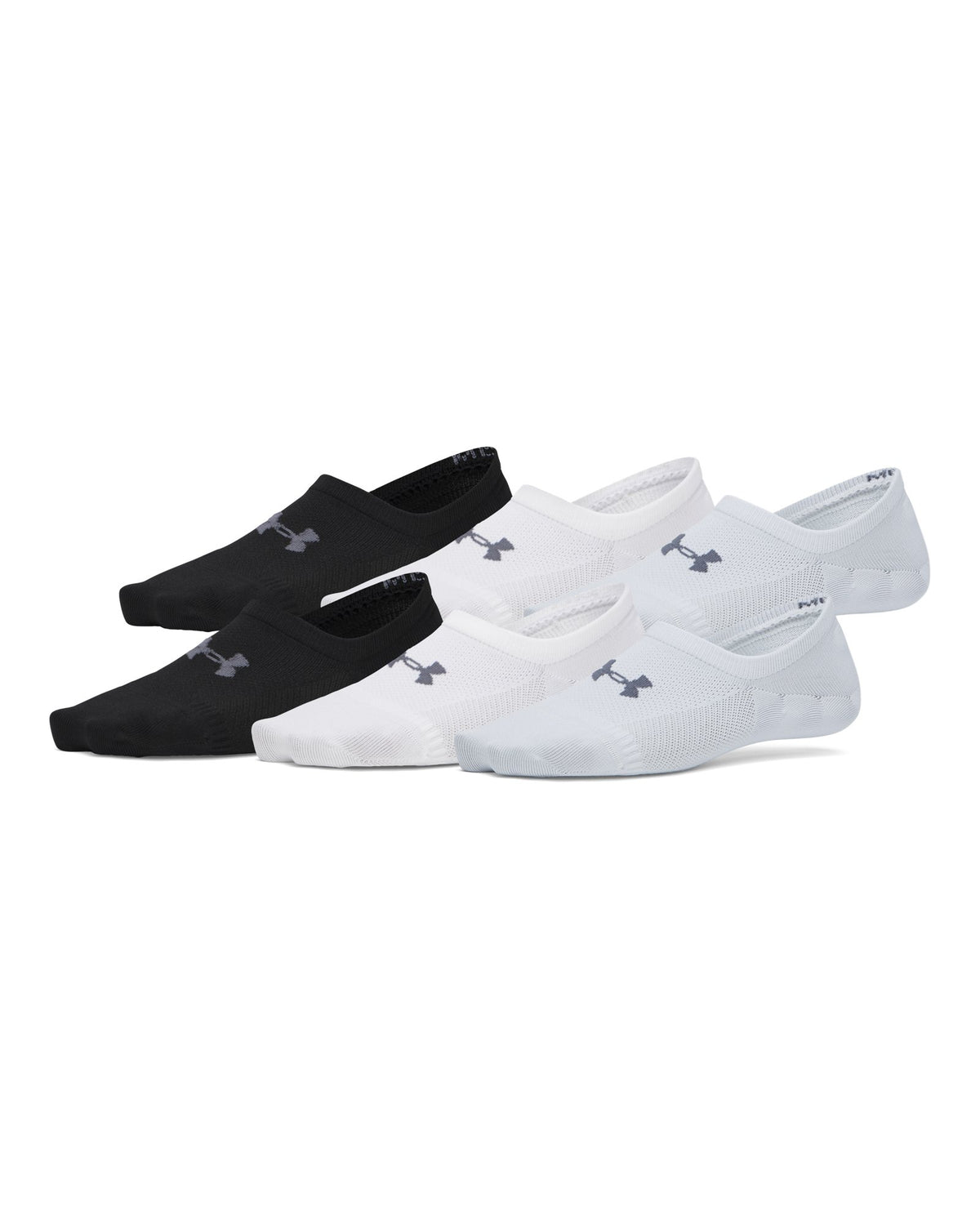 UA Vanish Women's 6-Pack Liner Socks - Gray