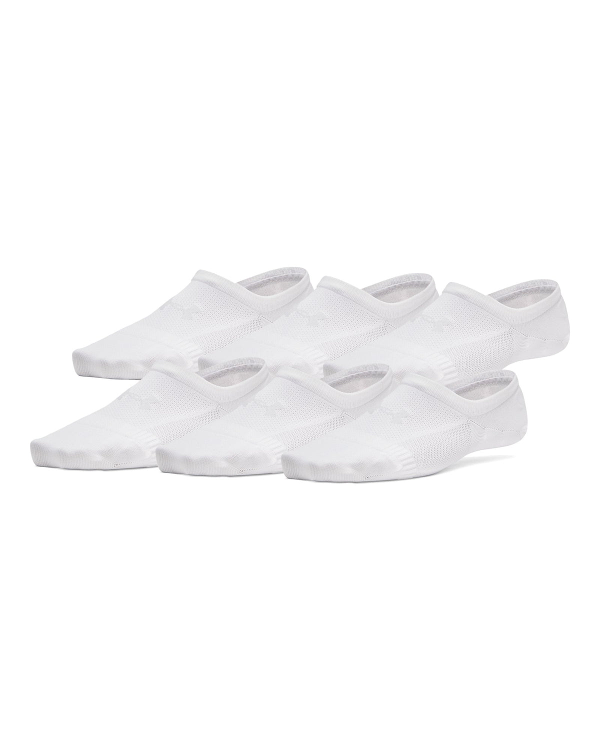 UA Vanish Women's 6-Pack Liner Socks - White