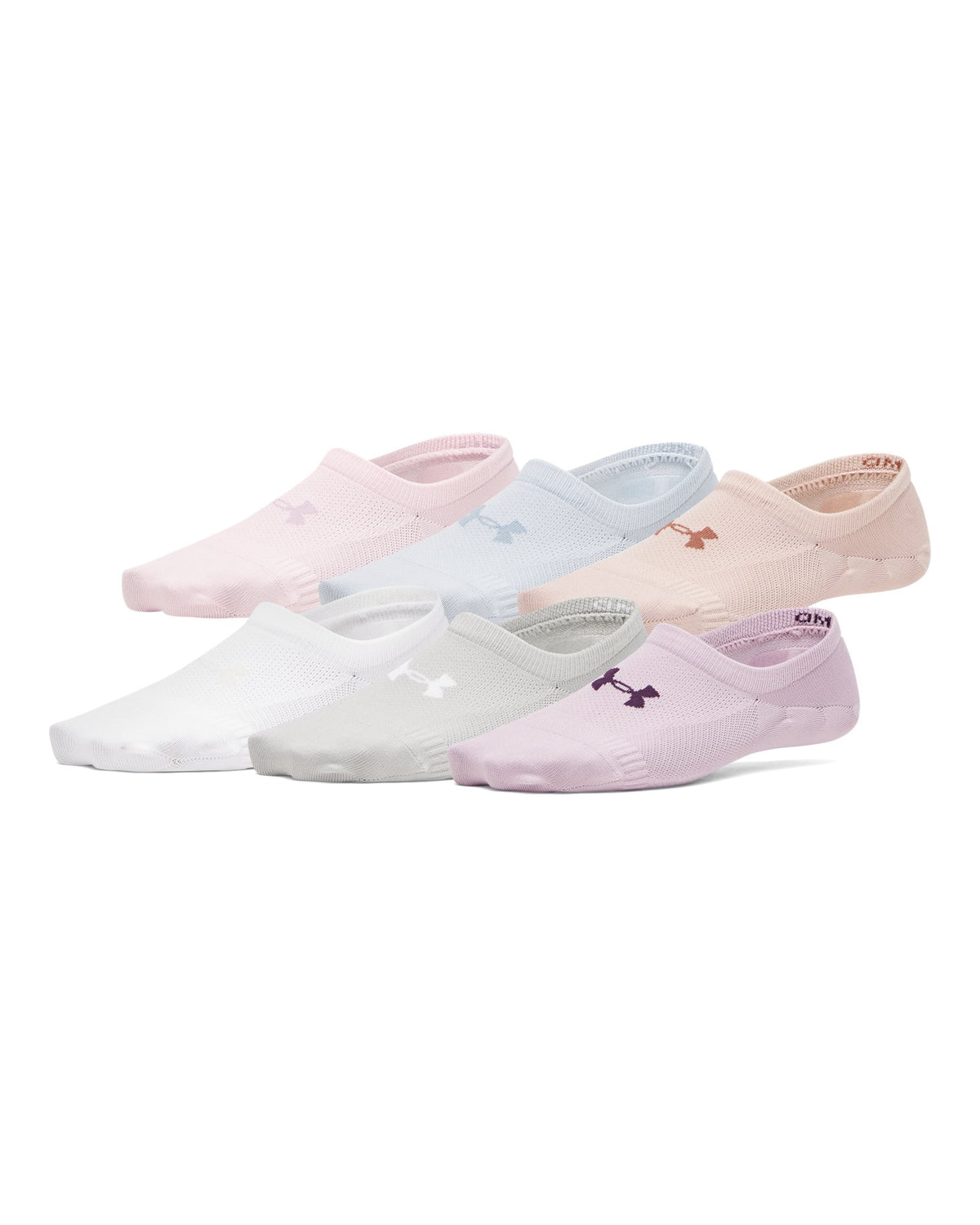 UA Vanish Women's 6-Pack Liner Socks - Pink