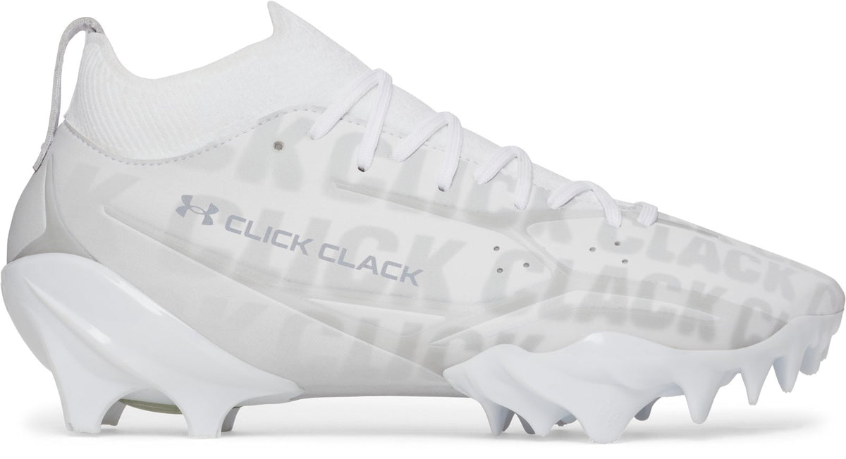 UA Spotlight Pro PTH Football Cleats - White